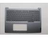 Lenovo 5CB1P85699 C-Cover with keyboard, US English Euro, Luna Grey, FingerPrint, US