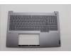 Lenovo 5CB1P85733 C-Cover with keyboard, German, Luna Grey, Backlight, UK
