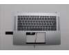 Lenovo 5CB1Q27720 C-Cover with keyboard, German, Cloud Grey, Backlight