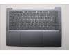 Lenovo 5CB1Q62727 C-Cover with keyboard, Nordic, Luna Grey, Backlight, UK