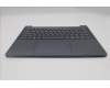 Lenovo 5CB1Q62815 C-Cover with keyboard, Belgian, Luna Grey, Non-Backlight, UK
