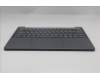 Lenovo 5CB1Q64036 C-Cover with keyboard, Hebrew, Luna Grey, Non-Backlight, US
