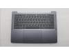 Lenovo 5CB1Q64048 C-Cover with keyboard, Switzerland, Luna Grey, Non-Backlight, UK
