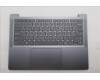 Lenovo 5CB1Q64053 C-Cover with keyboard, Ukraine, Luna Grey, Non-Backlight, US