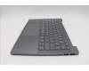 Lenovo 5CB1Q64064 C-Cover with keyboard, German, Luna Grey, Backlight, UK