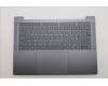 Lenovo 5CB1Q64075 C-Cover with keyboard, Russian, Luna Grey, Backlight, US