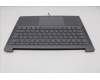 Lenovo 5CB1Q64077 C-Cover with keyboard, Spanish, Luna Grey, Backlight, UK