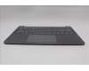 Lenovo 5CB1Q64108 C-Cover with keyboard, Switzerland, Luna Grey, Non-Backlight, UK