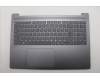 Lenovo 5CB1R07799 C-Cover with keyboard, German, Luna Grey, Backlight, 4CELL, UK