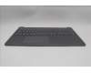 Lenovo 5CB1R07810 C-Cover with keyboard, Russian, Luna Grey, Backlight, 4CELL, US