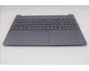 Lenovo 5CB1R08988 C-Cover with keyboard, Belgian, Luna Grey, Backlight, UK