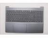 Lenovo 5CB1R09006 C-Cover with keyboard, Nordic, Luna Grey, Backlight, UK