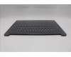 Lenovo 5CB1R22510 C-Cover with keyboard, Czech Slovakian, Luna Grey, Backlight, UK