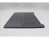 Lenovo 5CB1R22515 C-Cover with keyboard, US English Euro, Luna Grey, Backlight, US