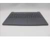 Lenovo 5CB1R26641 C-Cover with keyboard, German, Luna Grey, Non-Backlight, UK