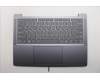 Lenovo 5CB1R26701 C-Cover with keyboard, Greek, Luna Grey, Backlight, US