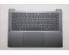 Lenovo 5CB1R27574 C-Cover with keyboard, UK English, Luna Grey, Non-Backlight, UK