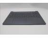 Lenovo 5CB1R27612 C-Cover with keyboard, US English Euro, Luna Grey, Backlight, US