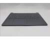 Lenovo 5CB1R27617 C-Cover with keyboard, Greek, Luna Grey, Backlight, US