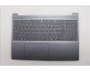 Lenovo 5CB1R27815 C-Cover with keyboard, Czech Slovakian, Luna Grey, Backlight, UK