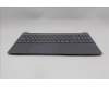 Lenovo 5CB1R27820 C-Cover with keyboard, German, Luna Grey, Backlight, UK