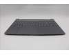 Lenovo 5CB1R27821 C-Cover with keyboard, Greek, Luna Grey, Backlight, US
