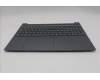 Lenovo 5CB1R27874 C-Cover with keyboard, Belgian, Luna Grey, Non-Backlight, UK