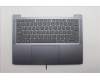 Lenovo 5CB1R29697 C-Cover with keyboard, Greek, Luna Grey, Backlight, US