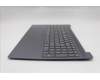 Lenovo 5CB1R30148 C-Cover with keyboard, Czech Slovakian, Luna Grey, Backlight, UK