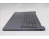 Lenovo 5CB1R35688 C-Cover with keyboard, Italian, Luna Grey, Non-Backlight, UK