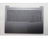 Lenovo 5CB1R61097 C-Cover with keyboard, Arabic, Luna Grey, DIS, US