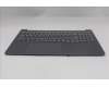Lenovo 5CB1R61108 C-Cover with keyboard, Greek, Luna Grey, DIS, US