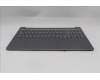 Lenovo 5CB1R61125 C-Cover with keyboard, UK English, Luna Grey, DIS, UK