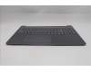 Lenovo 5CB1R61128 C-Cover with keyboard, Belgian, Luna Grey, UMA, UK