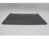 Lenovo 5CB1R61137 C-Cover with keyboard, German, Luna Grey, UMA
