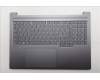 Lenovo 5CB1R61142 C-Cover with keyboard, Italian, Luna Grey, UMA, UK