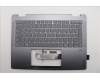 Lenovo 5CB1R61229 C-Cover with keyboard, German, Luna Grey, FingerPrint, Puresight Logo, UK