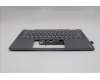 Lenovo 5CB1R61231 C-Cover with keyboard, Norwegian, Luna Grey, FingerPrint, Puresight Logo
