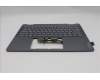 Lenovo 5CB1R61250 C-Cover with keyboard, French Arabic, Luna Grey, Non-FingerPrint, Puresight Logo, UK