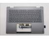 Lenovo 5CB1R61256 C-Cover with keyboard, Hungarian, Luna Grey, Non-FingerPrint, Puresight Logo, UK