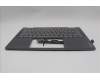 Lenovo 5CB1R61259 C-Cover with keyboard, German, Luna Grey, Non_FingerPrint, Puresight Logo