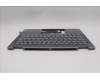 Lenovo 5CB1R61259 C-Cover with keyboard, German, Luna Grey, Non-FingerPrint, Puresight Logo, UK