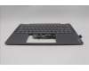 Lenovo 5CB1R61266 C-Cover with keyboard, Switzerland, Luna Grey, Non-FingerPrint, Puresight Logo, UK