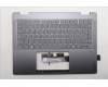Lenovo 5CB1R61524 C-Cover with keyboard, German, Luna Grey, FingerPrint, Non-Puresight Logo, UK