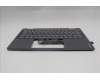 Lenovo 5CB1R61526 C-Cover with keyboard, Norwegian, Luna Grey, FingerPrint, Non_Puresight Logo