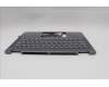 Lenovo 5CB1R61551 C-Cover with keyboard, Hungarian, Luna Grey, Non-FingerPrint, Non-Puresight Logo, UK
