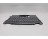 Lenovo 5CB1R61552 C-Cover with keyboard, Hebrew, Luna Grey, Non-FingerPrint, Non-Puresight Logo, US