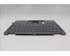 Lenovo 5CB1R61554 C-Cover with keyboard, German, Luna Grey, Non-FingerPrint, Non-Puresight Logo, UK