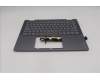 Lenovo 5CB1R61557 C-Cover with keyboard, Portuguese, Luna Grey, Non-FingerPrint, Non-Puresight Logo, UK