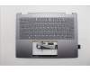 Lenovo 5CB1R61566 C-Cover with keyboard, US English Euro, Luna Grey, Non-FingerPrint, Non-Puresight Logo, US
